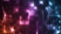 Vector abstract big data visualization. Colorful glowing Royalty Free Stock Photo