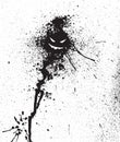 Vector abstract black spray drops