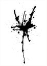 Vector abstract black spray drops