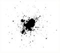 Vector abstract black spray drops