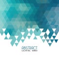 Vector Abstract blue geometric background. Template Royalty Free Stock Photo