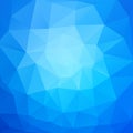Vector abstract blue mosaic triangles background