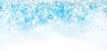 Vector abstract, blue, snowflake background. Royalty Free Stock Photo