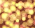 Vector Abstract Blur Background, Shining Illustration, Light Yellow Glittering Backdrop, Circles.