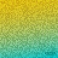 Vector abstract bright mosaic gradient background blue yellow Royalty Free Stock Photo