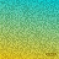 Vector abstract bright mosaic gradient background blue yellow Royalty Free Stock Photo