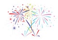vector abstract bursting fireworks Royalty Free Stock Photo
