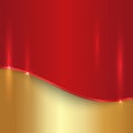 Vector abstract cherry red and gold metallic