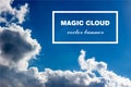 Vector abstract cloud banner.