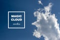 Vector abstract cloud banner.
