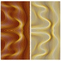 Vector abstract color lines patterns set Royalty Free Stock Photo