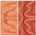 Vector abstract color lines patterns set Royalty Free Stock Photo