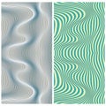 Vector abstract color lines patterns set Royalty Free Stock Photo