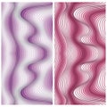 Vector abstract color lines patterns set Royalty Free Stock Photo