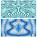 Vector abstract color lines patterns set Royalty Free Stock Photo