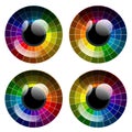 Vector abstract colorful palette eye Royalty Free Stock Photo