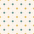 Vector abstract colorful seamless pattern. Retro style minimalist background Royalty Free Stock Photo