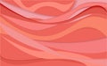 Vector abstract coral and orange background made of lines runnin Royalty Free Stock Photo