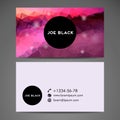 Vector abstract creative business card Royalty Free Stock Photo