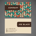 Vector abstract creative business card Royalty Free Stock Photo