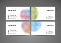 Vector abstract creative business card Royalty Free Stock Photo