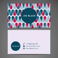Vector abstract creative business card Royalty Free Stock Photo
