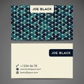 Vector abstract creative business card Royalty Free Stock Photo