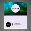 Vector abstract creative business card Royalty Free Stock Photo