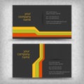 Vector abstract creative business cards Royalty Free Stock Photo