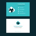 Vector abstract creative medical business card.