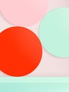 Vector Abstract 3D Illustration Minimal Geometric Studio Shot Background