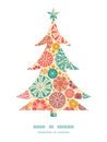 Vector abstract decorative circles Christmas tree