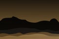Vector, abstract desert background poster in minimalist style. East, Africa landscape modern style