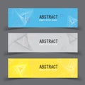 Vector abstract design banner template.vector illustration Royalty Free Stock Photo
