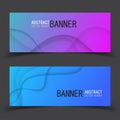 Vector abstract design banner template.vector illustration.Perfect background design for headline and sale banner.blue and pink Royalty Free Stock Photo