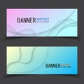 Vector abstract design banner template.vector illustration.Perfect background design for headline and sale banner.blue and pink Royalty Free Stock Photo