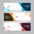 Vector abstract design banner template.