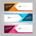 Vector abstract design banner template.