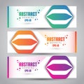 Vector Abstract Design Banner Web Template - EPS 10 Royalty Free Stock Photo