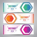 Vector Abstract Design Banner Web Template - EPS 10 Royalty Free Stock Photo