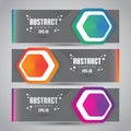 Vector Abstract Design Banner Web Template - EPS 10 Royalty Free Stock Photo