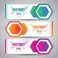 Vector Abstract Design Banner Web Template - EPS 10 Royalty Free Stock Photo