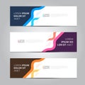 Vector abstract design banner template.