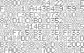 Vector Abstract digital background. Machine code. Hexadecimal code. Random letters and digits illustration. Royalty Free Stock Photo