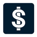Abstract dollar bill icon Royalty Free Stock Photo