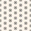 Vector abstract dotted seamless pattern. Simple floral geometric texture Royalty Free Stock Photo