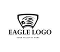 Vector abstract eagle logo design