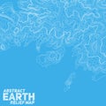 Vector abstract earth relief map