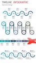 Vector abstract element infographics timeline bundle. Design for