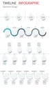 Vector abstract element infographics timeline bundle. Design for